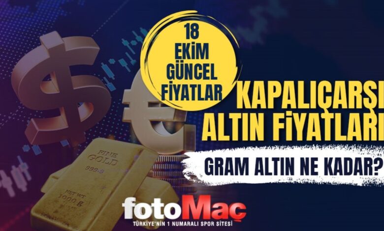 Gram altın ne kadar? 18 Ekim canlı altın fiyatları | Kapalı Çarşı altın alış-satış fiyatı- Trabzonspor