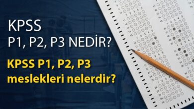 KPSS P1, P2, P3 NEDİR? KPSS P1, P2, P3 meslekleri nelerdir?- Lisans
