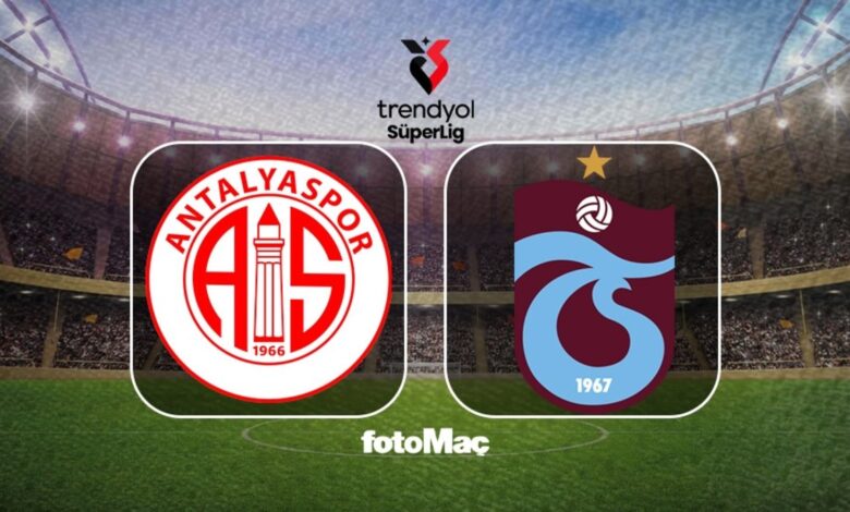 Antalyaspor-Trabzonspor maçı ne zaman, saat kaçta ve hangi kanalda?- Trabzonspor