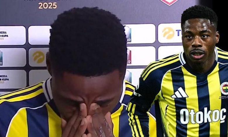 Fenerbahçe'nin yeni yıldızı Anthony Musaba duygusal anlar yaşadı! Maç sonu gözyaşlarını tutamadı- Trabzonspor