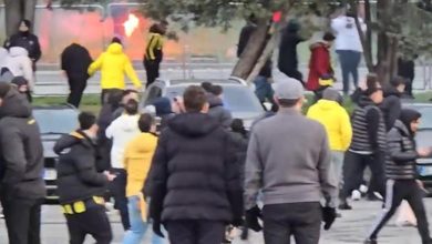 Galatasaray-Fenerbahçe derbisi öncesi taşlı meşaleli kavga!- Trabzonspor