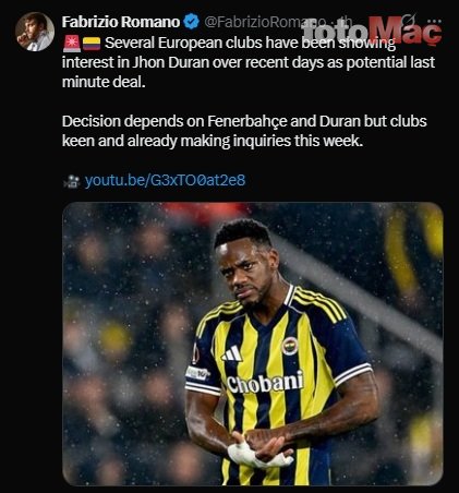 Ünlü gazeteci duyurdu! Jhon Duran için ayrılık iddiası- Trabzonspor