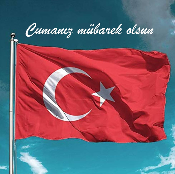 Bayraklı Cuma mesajları | 6 Şubat 2026 resimli, Türk bayraklı Cuma mesajları- Trabzonspor