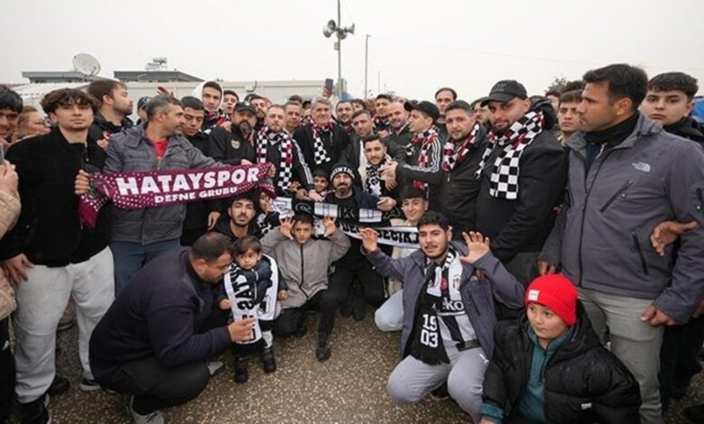 Beşiktaş Başkanı Serdal Adalı Hatay'da depremzedeleri ziyaret etti- Beşiktaş
