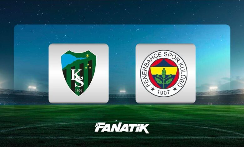 CANLI | Kocaelispor - Fenerbahçe maçı ne zaman, saat kaçta ve hangi kanalda? (11'ler belli oldu)- Trabzonspor