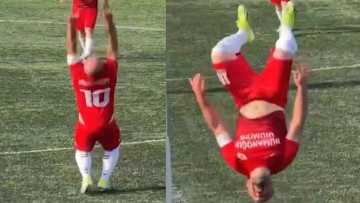 11 taklalık gol sevinci! Amatör futbolcu sosyal medyada gündem oldu 4 11 taklalık gol sevinci! Amatör futbolcu sosyal medyada gündem oldu